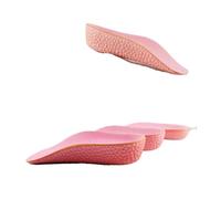UYFRD Einlegesohlen zur Erhöhung der Fußgewölbeunterstützung, leicht, weich, elastisch, weich, elastisch, für Damen und Herren, Rosa, 1 Paar, 2,5 cm