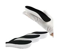 UYFRD Einlegesohlen zur Erhöhung der Fußgewölbeunterstützung, leicht, weich, elastisch, weich, elastisch, für Damen und Herren, Schwarz, 1 Paar, 2,5 cm