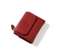 UYFRD Kleine Geldbörse aus PU-Leder für Damen, Mini-Geldbörse für Damen, Münzgeldbörse, Mädchen, Marken-Designer-Geldbörse für Damen, rot, Einheitsgröße