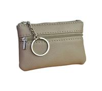 UYFRD Kleine Mini-Geldbörse aus PU-Leder, mehrfarbig, leichte Oberschicht, Rindsleder, Reißverschluss, Schlüsseletui, einfarbig, Münztasche, lose Geldtasche, A-camel, Einheitsgröße