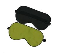 UYFRD Schlafmaske aus Maulbeerseide, weiche Augenbinde, glatte Augenabdeckung, Schlafmaske, elastisches Band, Grün, 3 Stück