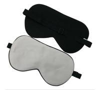 UYFRD Schlafmaske aus reiner Seide, Augenabdeckung, Schatten, weiche Augenbinde, Reise, Entspannungshilfe, verstellbar (Beige)