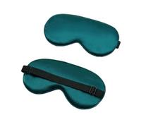 UYFRD Schlafmaske aus Seide, gepolstert, Augenabdeckung, Schlafmaske, Augenmaske, Augenbinde, Reisen, Entspannung, Erholung, für Damen und Herren, Dunkelgrün