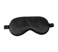 UYFRD Schlafmaske aus Seide mit Rüschen, weiche Augenabdeckungen, mehrfarbig, Nachttraum, Verdunkelung, Augenklappen für Damen und Herren, um besser zu schlafen (Schwarz, B)