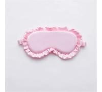 UYFRD Schlafmaske aus Seide mit Rüschen, weiche Augenabdeckungen, mehrfarbig, Nachttraum, Verdunkelung, Augenklappen für Damen und Herren, um besser zu schlafen (Rosa)