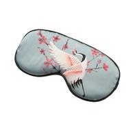 UYFRD Schlafmaske aus Seide, Schlafmaske für Augen, Nacht, Sommer, atmungsaktiv, Augenklappe, Schatten, Augenbinde, Reise, Nickerchen, Schlafhilfe, Hellblau