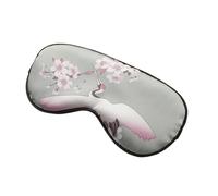 UYFRD Schlafmaske aus Seide, Schlafmaske für Augen, Nacht, Sommer, atmungsaktiv, Augenklappe, Schatten, Augenbinde, Reise, Nickerchen, Augenschatten, Schlafhilfe (Hellgrün)