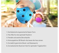 UYN Community Mask Sportmaske Mund-Nasen-Bedeckung Kinder white XS