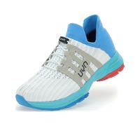 UYN Washi XC Sneaker mit türkisfarbener Sohle Herren W196 - white/light blue 45 für Herren, weiß, Größe 43 EU