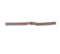 UYSTDMXKA Edelstahl-Uhrenarmband, Ersatzuhrenarmband für 10-mm-Uhren, verstellbares Roségold-Metallarmband mit Bogenwerkzeug für Uhrenliebhaber und Profis