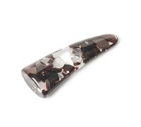 UZAMIRLEX Leder-Horn-Knöpfchen, Knebelknöpfe aus Kunstharz, schwarz-transparent, 5 cm, 10er- oder 20er-Packung(20pcs)