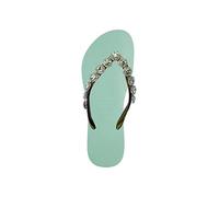 Uzurii, Beatrix - Mintgroen, Zehentrenner für Damen, Bequeme und elegante handgefertigte Sandalen, Für den Innen- und Außenbereich, Größe 39/40