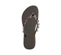 Uzurii, Heart Bronze - Koffie, Zehentrenner für Damen, Bequeme und elegante handgefertigte Sandalen, Für den Innen- und Außenbereich, Größe 35/36
