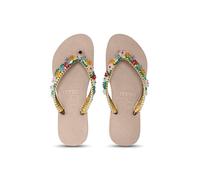 Uzurii, Macrame Daisy - Zand, Zehentrenner für Damen, Bequeme und elegante handgefertigte Sandalen, Für den Innen- und Außenbereich, Größe 37/38
