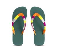 UZURII Slipper & Pantoletten - flip flop Indiana Bronze - Gr. 39_40 - in Beige - für Damen