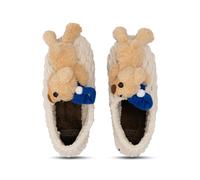 UZURII Slipper & Pantoletten - Pantoffeln Pantoffel Teddy Bear - Gr. 43_44 - in Beige - für Damen