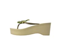 UZURII Slipper & Pantoletten - Zehentrenner Green Crocodile Switch High Heel - Gr. 37,5 (EU) - in Gold - für Damen