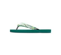 UZURII Slipper & Pantoletten - Zehentrenner Macrame Green Blossom - Gr. 39,5 (EU) - in Beige - für Damen