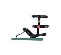 UZURII Slipper & Pantoletten - Zehentrenner Mondriaan Colorful Black - Gr. 39,5 (EU) - in Beige - für Damen