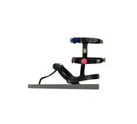 UZURII Slipper & Pantoletten - Zehentrenner Mondriaan Colorful Black - Gr. 39,5 (EU) - in Grün - für Damen