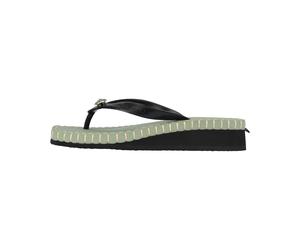 UZURII Slipper & Pantoletten - Zehentrenner Stitched by S Mid Heel Green - Gr. 37,5 (EU) - in Grün - für Damen