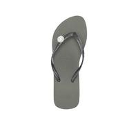 Uzurii, Switch Mid Heel - Legergroen, Zehentrenner für Damen, Bequeme und elegante handgefertigte Sandalen, Für den Innen- und Außenbereich, Größe 39/40
