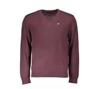 V-Ausschnitt Pullover Baumwollstrickware XS