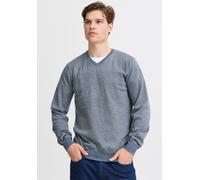 V-Ausschnitt-Pullover BLEND "BHBRUTON V-neck" Gr. M, blau (dress blues) Herren Pullover (54449039-M) dress blues