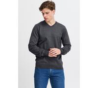 V-Ausschnitt-Pullover BLEND "BHBRUTON V-neck", Herren, Gr. XXL, schwarz, Strick, Obermaterial: 100% Polyester, unifarben, regular fit normal, V-Ausschnitt, Rippbündchen, Pullover (69764907-XXL) schwar