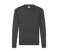 V-Ausschnitt-Pullover BLEND "V-Ausschnitt-Pullover BHFibi", Herren, Gr. XXL, grau (charcoal mix), Obermaterial: 70% Baumwolle CO recyc.. 30% Polyester Pol. recyc.., Pullover (28754218-XXL) charcoal mi