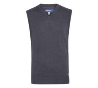Blend BHLarsson Herren Pullunder Strickweste Feinstrick Pullover ärmellos mit V-Ausschnitt Baumwollmischung Regular fit, Größe:M, Farbe:Navy (70230)