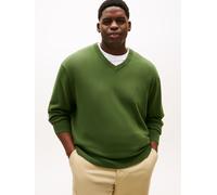 Tommy Hilfiger Herren BT-Essential Cotton V Neck-B MW0MW43012 Pullover Sweater, Grün, XXL, Grün (Mountain Pine), XXL Große Größen