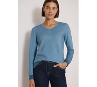 Cecil Damen 3017903 Pullover im Two-Tone-Look mit V-Neck (1er Pack)