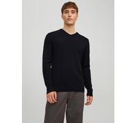 Jack & Jones Essential Basic Knitted Pullover Mit V-ausschnitt S Black