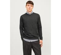 Jack & Jones Ebasic Knit Pullover Mit V-ausschnitt M Dark Grey Melange