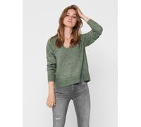 JDY Damen JDYELANORA L/S V-Neck PULLO. KNT NOOS Pullover, Kalamata/Detail:Melange, S
