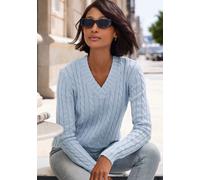 LASCANA V-Ausschnitt-Pullover Damen hellblau Gr.32/34
