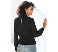LASCANA V-Ausschnitt-Pullover Damen schwarz Gr.36/38