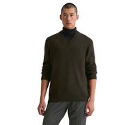 V-Ausschnitt-Pullover MARC O'POLO "aus weichem Woll-Mix", Herren, Gr. L, chocolate braun, Obermaterial: 31% Wolle (Schafwolle), 29% Schurwolle, 20% Polyamid, 20% Viskose, unifarben, V-Ausschnitt, Pull