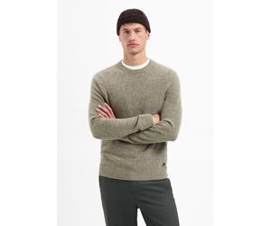 V-Ausschnitt-Pullover NO EXCESS "No Excess Melierter Wollpullover", Herren, Gr. S, sand, 41% Polyacryl, 31% Baumwolle, 17% Nylon, 8% Wolle, 3% Elasthan, Pullover (59981464-S) sand