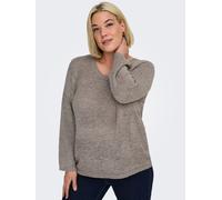 ONLY CARMAKOMA - CARGEENA L/S V-NECK KNT NOOS, L-50/52