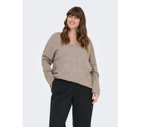 ONLY CARMAKOMA - CARIBI LS RIB LOOSE V-NECK CC KNT - Gr. - 48
