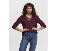 ONLY Damen ONLCAMILLA V-Neck L/S Pullover KNT 15204588, Port Royale/Melange, XL