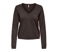 ONLY - ONLLOYAL LS V-NECK PULLO KNT NOOS Chocolate Torte - Gr. - S