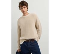 V-Ausschnitt-Pullover PEPE JEANS "jumper DORIAN CREW", Herren, Gr. L, beige (malt beige), 100% Baumwolle, Pullover (64493340-L) malt beige