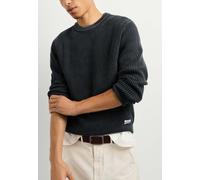 V-Ausschnitt-Pullover PEPE JEANS "jumper DORIAN CREW", Herren, Gr. XS, grau (schwarz), 100% Baumwolle, Pullover (11027622-XS) schwarz