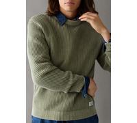 V-Ausschnitt-Pullover PEPE JEANS "jumper DORIAN CREW", Herren, Gr. XS, grün (washed army grün), 100% Baumwolle, Pullover (43024926-XS) washed army grün