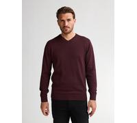 V-Ausschnitt-Pullover PETROL INDUSTRIES "V-Neck Basi", Herren, Gr. XXL, syrup, Strick, Obermaterial: 50% Baumwolle, 50% Polyacryl, unifarben, regular fit normal, V-Ausschnitt, Bündchen, Pullover, Mate