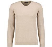 V-Ausschnitt-Pullover RAGMAN, Herren, Gr. 50, beige (sand melange, 869), Strick, 100% Baumwolle, V-Ausschnitt, Pullover (85218765-M) sand melange, 869