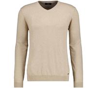 V-Ausschnitt-Pullover RAGMAN, Herren, Gr. 52, beige (beige, melange, 820), Strick, 95% Baumwolle 5% Kaschmir, V-Ausschnitt, Pullover (69977605-L) beige, melange, 820